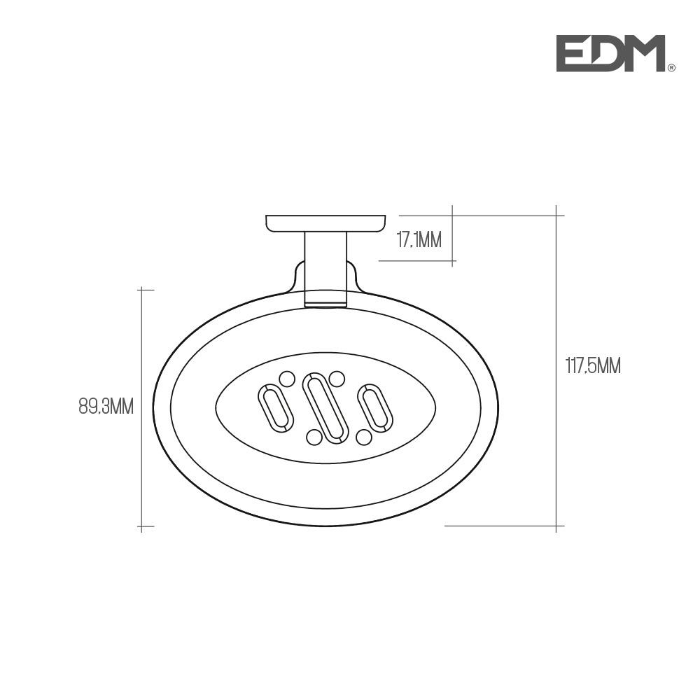 jabonera cromada  edm