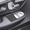 For Mercedes-Benz V-Class W447 V250 V260 2015-2020 Carbon Fiber Multimedia Door Window Lift Trim Set Car Accessories Sticker