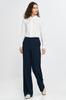 Blouse with a Sash at the Neck - Ecru 40