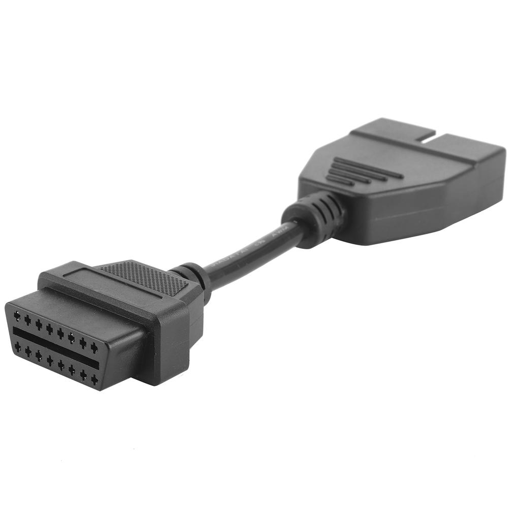 Profesjonell bildiagnosekontaktkabel for 12-pins hann til OBD1 OBD2 16-pins hunnadapter