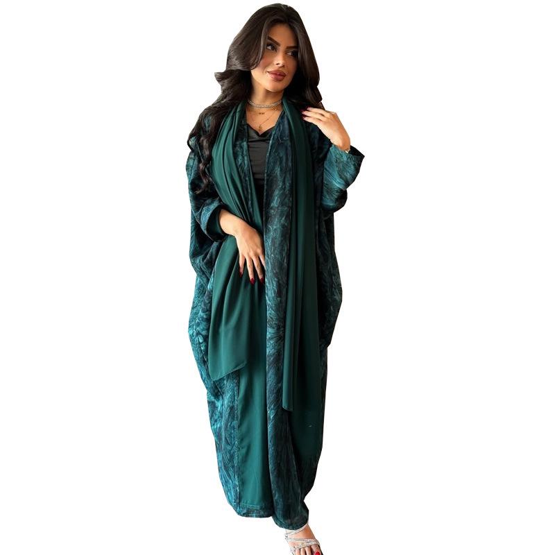 MQ200 Bescheidener Cardigan Abaya Modetrend mit Hijab - Damenbekleidung aus dem Nahen Osten