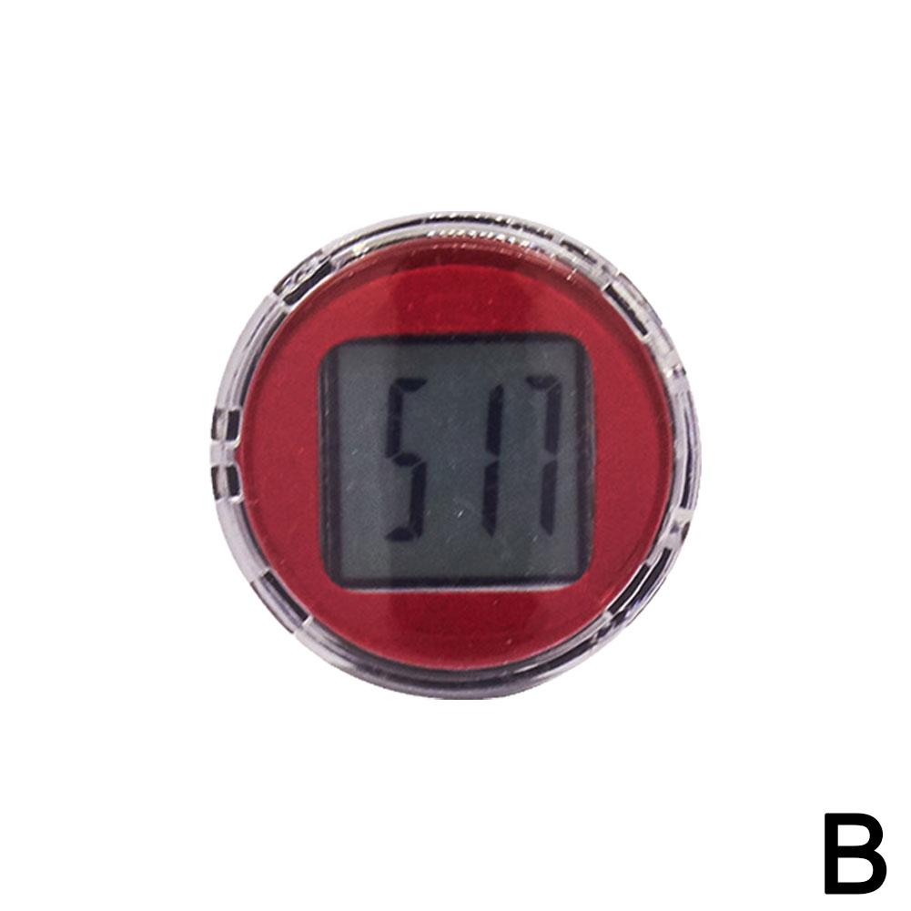 1Pc Mini Wasserdichte Motorrad Bike Klebrige Digital Display Uhr Uhr Motorrad Dekoration Auto Auto Innen Zubehör