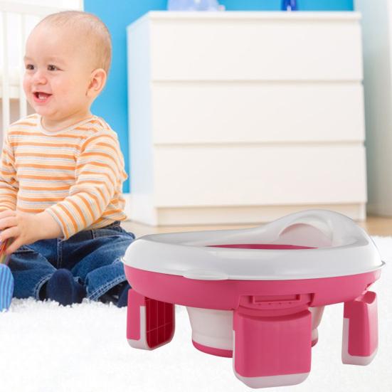 Portable Baby Toilet Seat Safe Comfortable Convenient Foldable Design Wide Application Baby Toilet for Travel