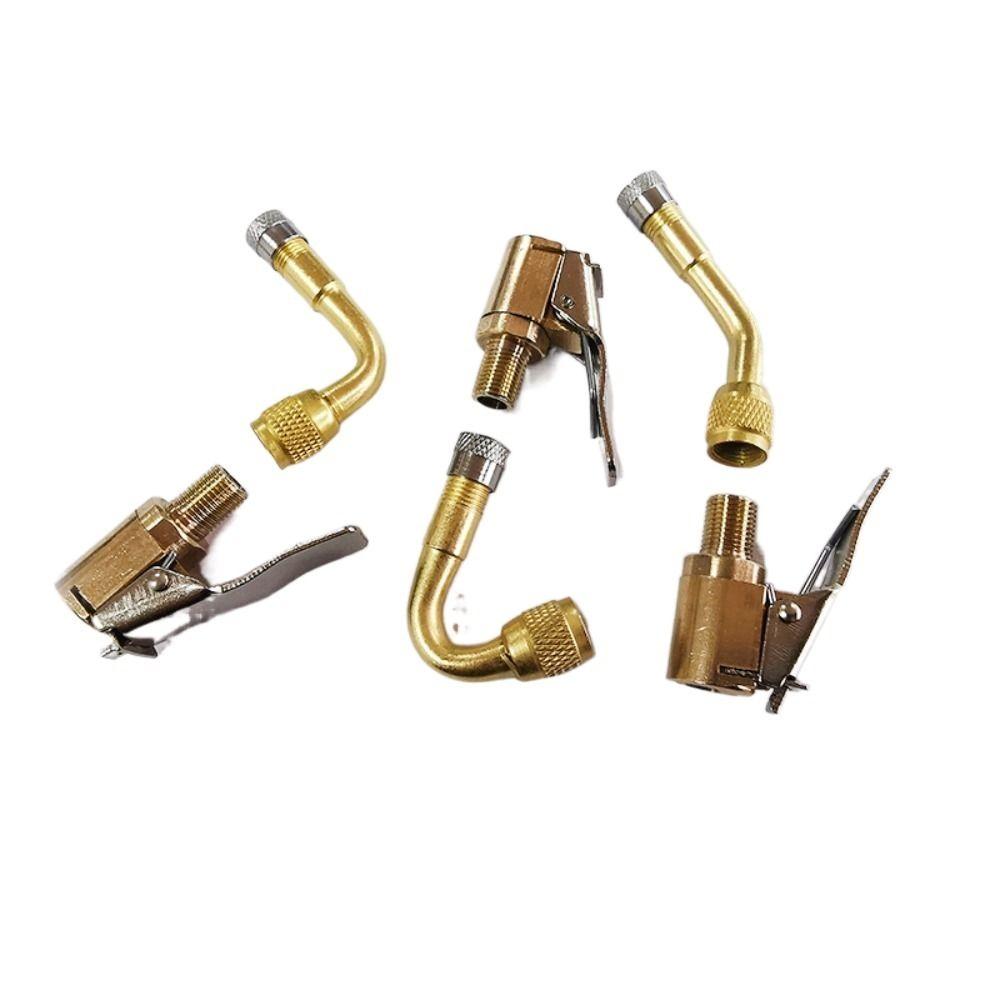 Adapter Tire Inflation Extension Tube Tyre Valve Extender Extension Rod Set Valve Core Nozzle