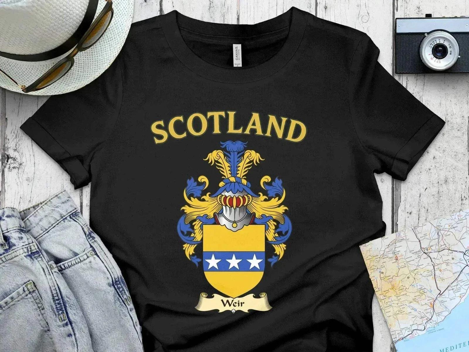 Weir Scotland Family Crest Emblem Proud Clan T-Shirt 2XL