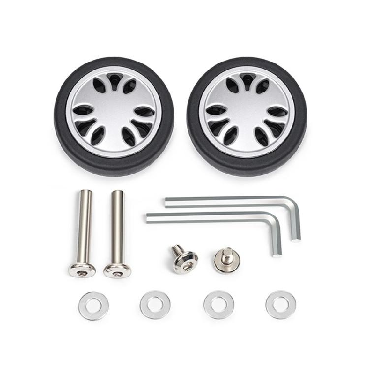 2PCS Plastic Suitcase Replacement Rollers Quiet Wheels Easy Install Assembly Practical Travel Luggage Casters