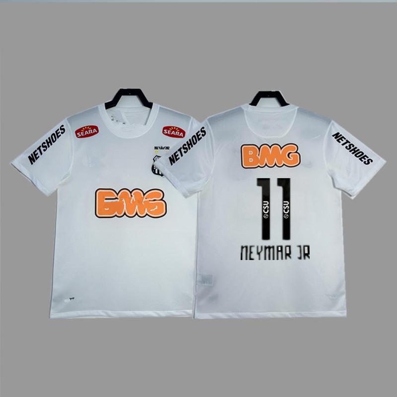 1213 Santos retro jersey football jersey classic nostalgic Neymar jersey competition jersey long short sleeve sportswear