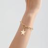 Collarbone Chain Temperament Simple Metal Five-pointed Star Necklace Bracelets