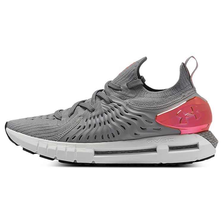 Under Armour HOVR Phantom RN Metallic Fabric Synthetic Leather Comfortable Sports Low-Top Lifestyle Shoes Women Sneaker Gray 3025352-101