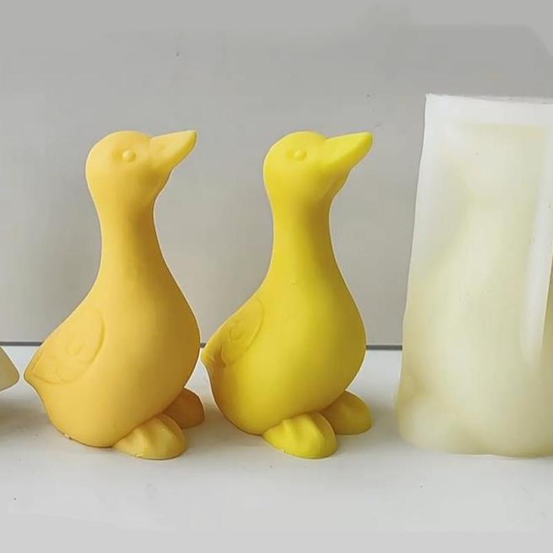 Cute Duck Candle Silicone Mould 3D Duck Aromatherapy Plaster Crystal Crafts Resin Casting Mold DIY Handmade Soap Making Supplies