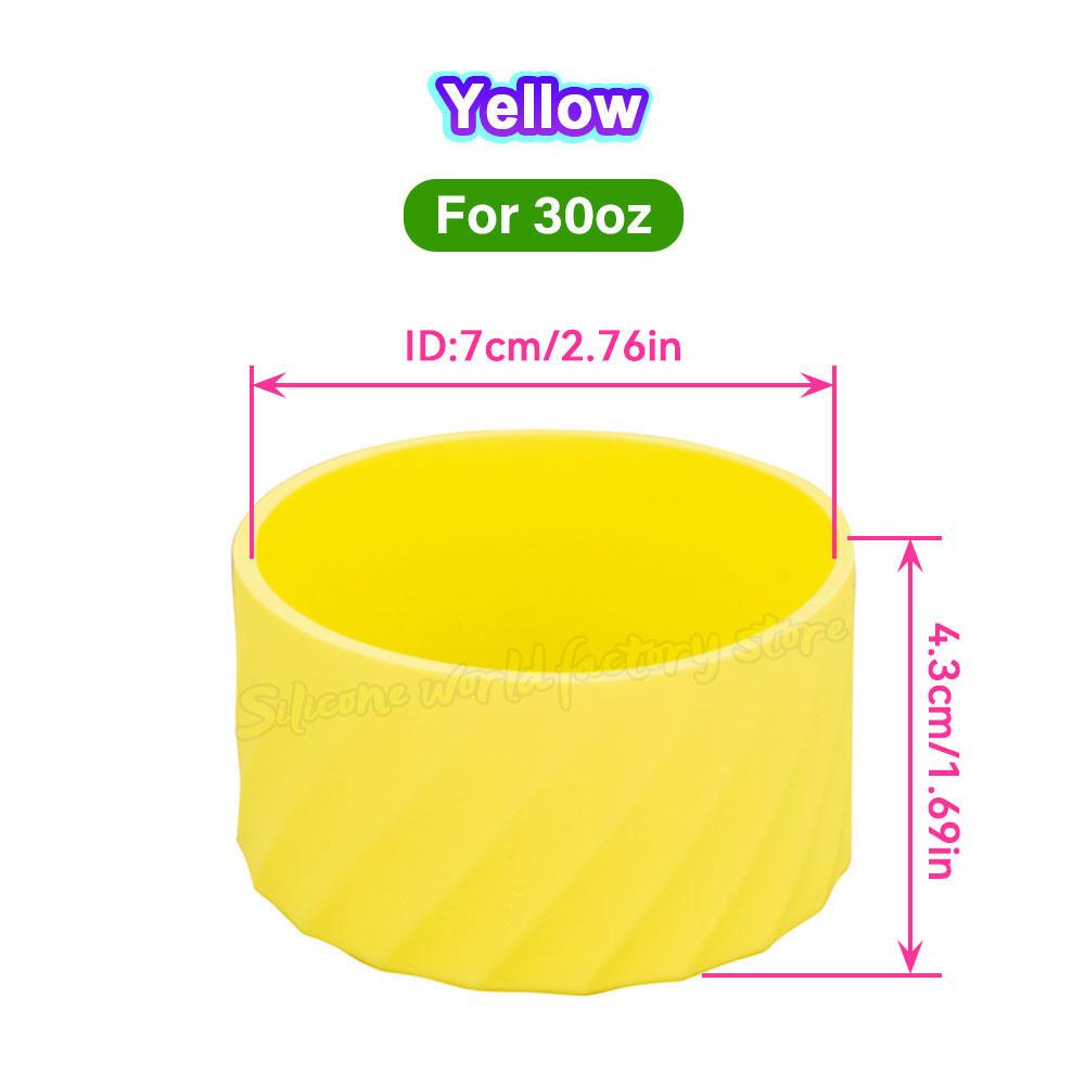SW 40oz/30oz Silicone Cup Bottom Cover for Stanley Adventure Quencher Tumbler for IceFlow Flip Straw Water Bottle Sleeve 7.5/7CM Cup Holders 5
