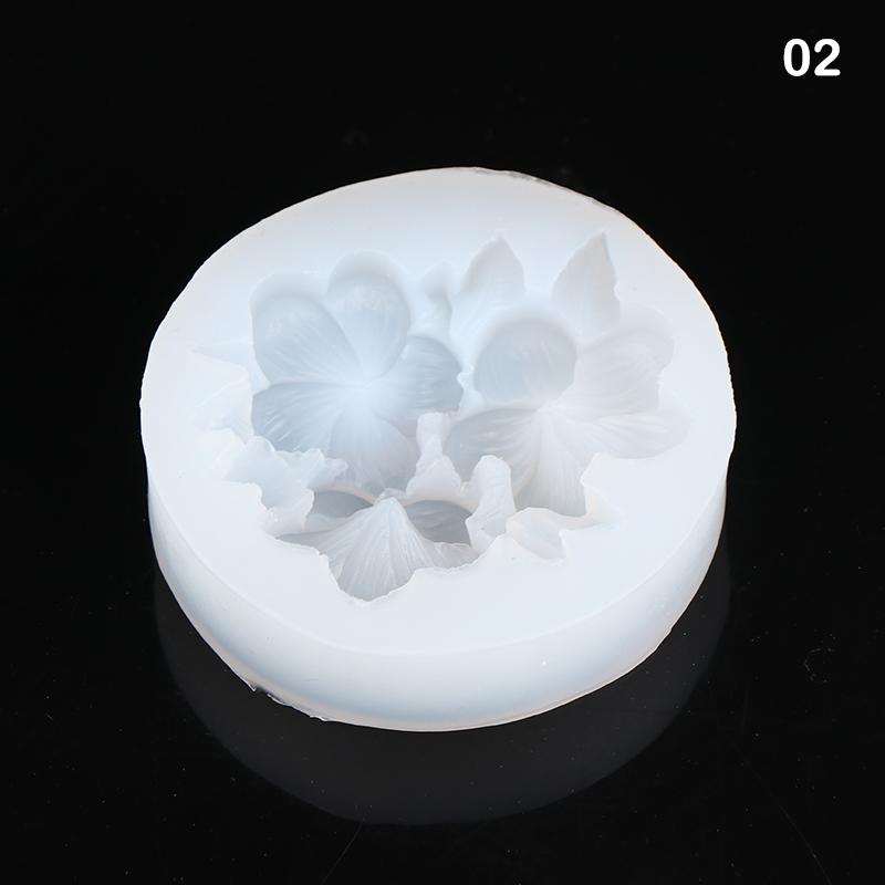 Flower Shape Silicone Cake Mold Gardenia Plumeria Rubra Soap Fondant Molds Cupcake Jelly Candy Chocolate Decoration Baking Tool
