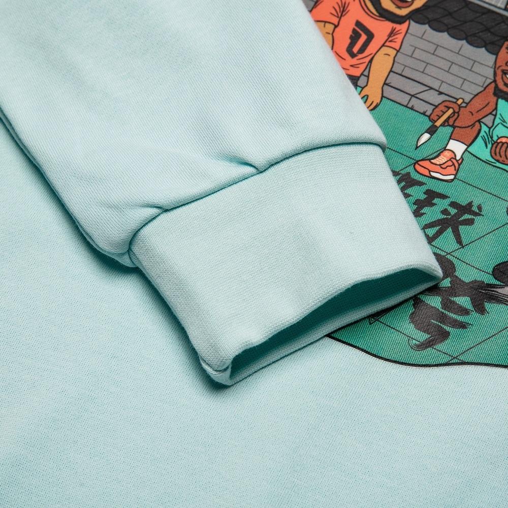 adidas Casual Sport Cartoon Print Crew Neck Sweatshirt Men Tops Green HG3625