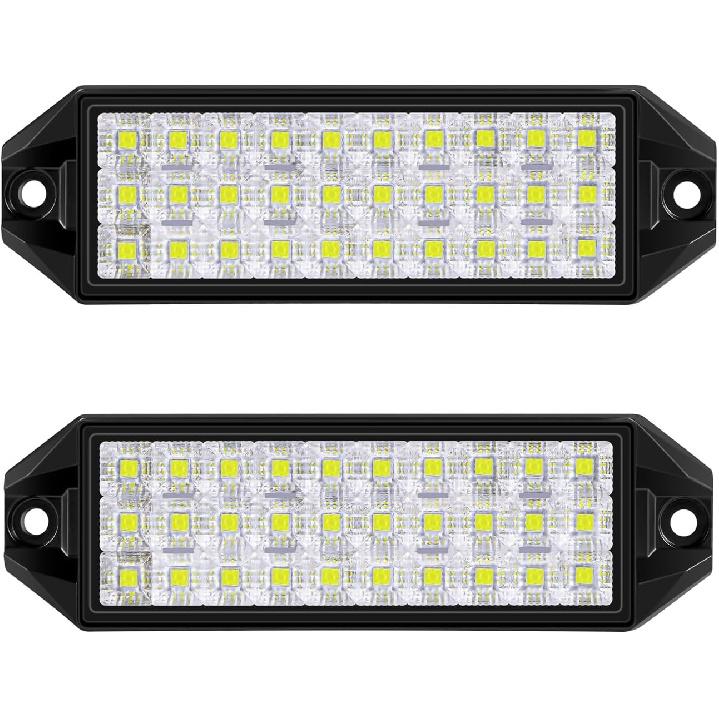 Flush Mount LED Pods, Slim LED Light Bar 7 Inch 40W 4000lm, Backup Lights Reverse Lights for Truck Bumper Tractor Work Lights ATV UTV Boat Off Road