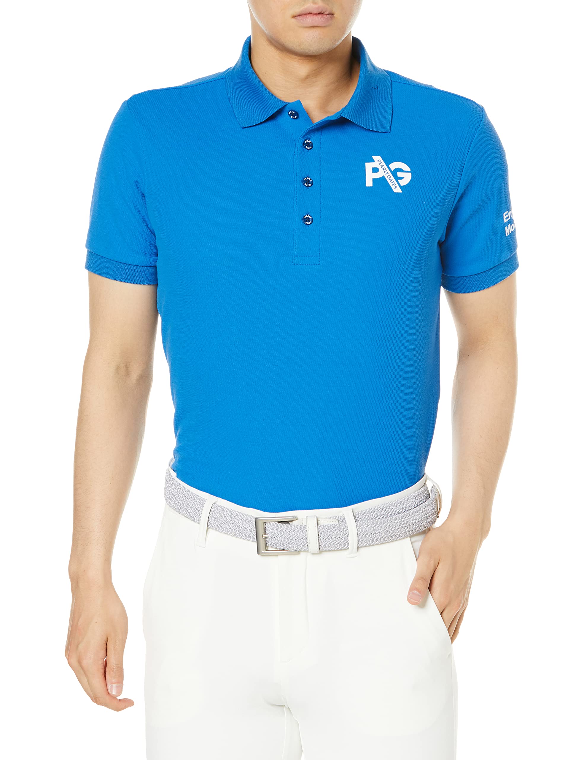 

поло Sol Defender Thermal 3 [PEARLY GATES] Мужской короткий рукав / 053-2160401 110_Синий [S]