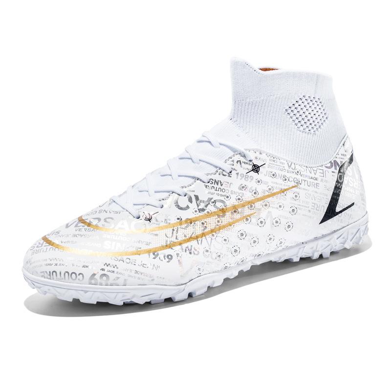 1233 large size high top football shoes new indoor and outdoor training shoes AG student football shoes TF broken nail shoes women