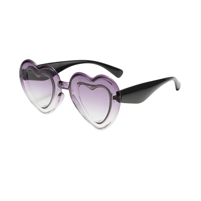 Fashion Sunglasses Peach Heart Ball Funny Glasses Cute Love Sunglasses Concave Shape