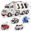 Ambulance 5 In 1 Truck Toys For 3 4 5 6 Years Old Boys Toddlers Kids Carrier Fire Trucks Cars For Boy Toys Birthday Gift Trucks