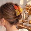 Acrylic Shark Hair Clip Maple Leaf Shape Grab Hair Clip Large Hair Claw  Hair Styling Tool