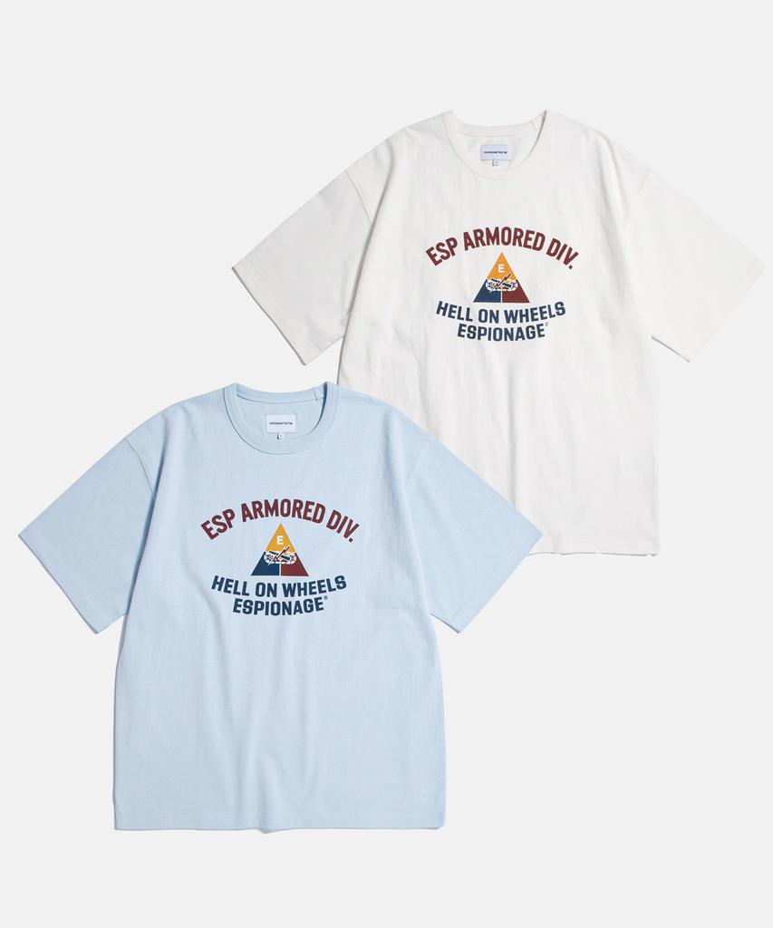 ESPIONAGE Armored Div Heavyweight Tee Off White
