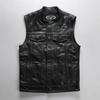 Casual Harley Vest Son of Chaos Leather Locomotive Vest Men's and Women's Fattened Plus Size Tip Pocket Cowhide Vest