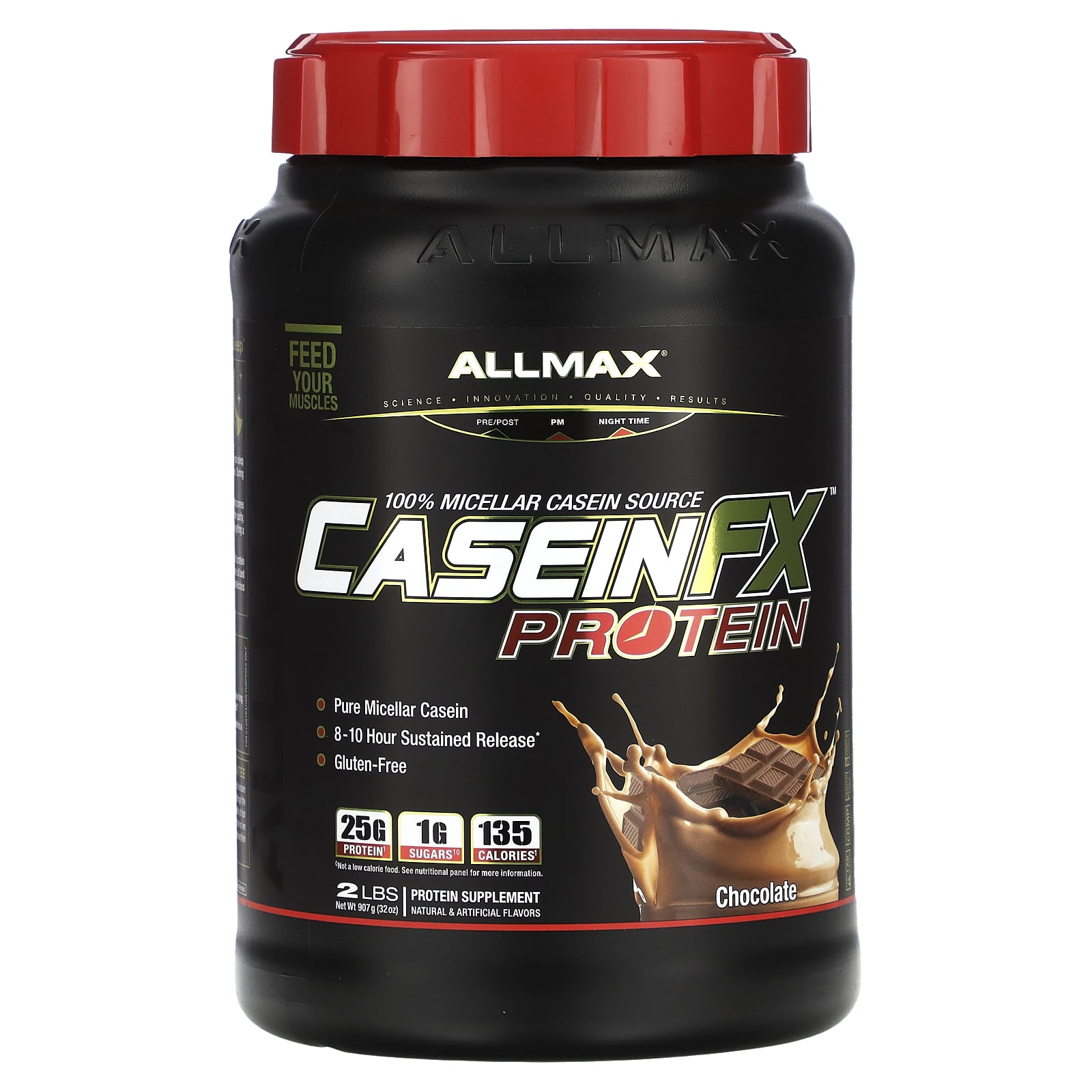 

ALLMAX, CaseinFX, 100% Casein Micellar Protein, Chocolate, 2 lbs. (907 g)