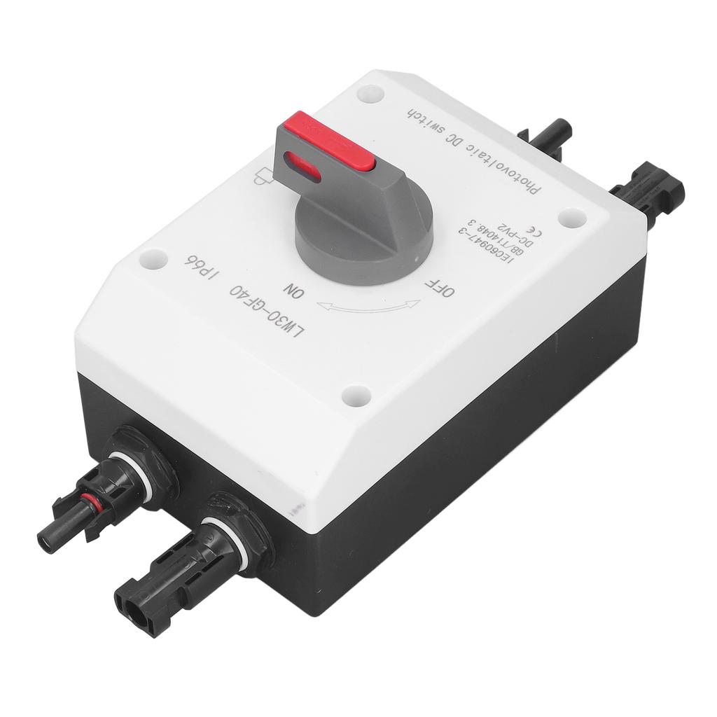 Photovoltaic DC Isolator Solar Switch IP66 Waterproof Insulated Switch for Solar Powered RV 1200V