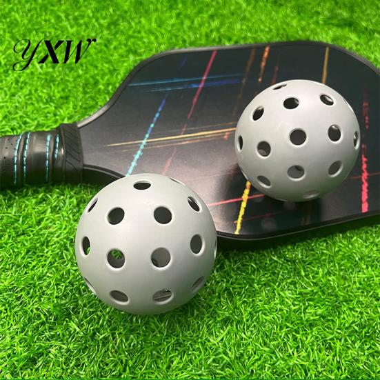 Elastic Pickleball 3Pcs 40-Holes High Bounce Visibility PE Indoor Outdoor Balls Tournament Training Practice Ball Accessories