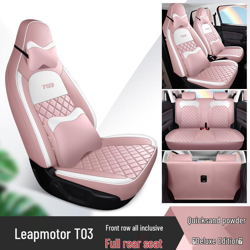 Leapmotor T03 Car Seat Cover: Universal, Full Surround, All-Season Cushion for 22 Models.
