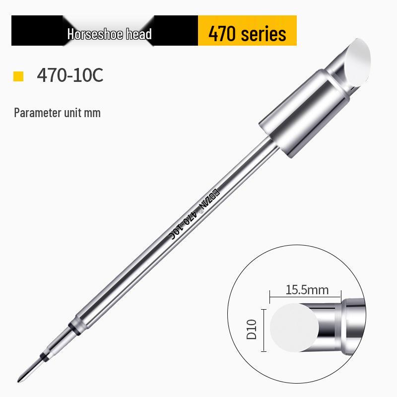 C470 Universal 500W Soldering Iron with High-Quality Heating Core, Blade & Horseshoe Tips for Large Solder Joints