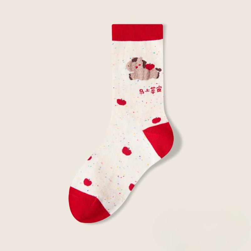 

Red Sox Children s Winter-Spring Thick and Warm Stockinged New Year Stocking 1 pair