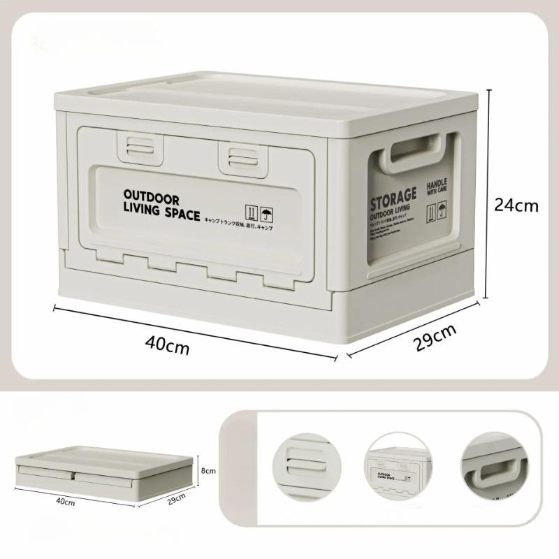 Camping-Aufbewahrungsbox, Kofferraum-Organizer, Camping-Picknick-Campingbox, zusammenklappbare Auto-Außenbank und Schneidebrett