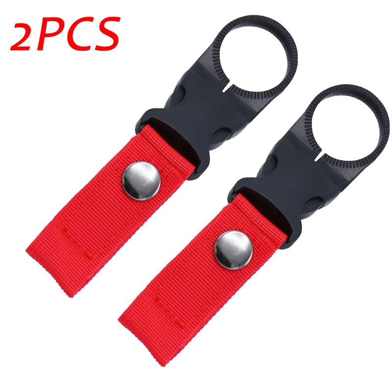 1/2/4PCS Webbing Buckle Hook Water Bottle Holder Clip Outdoor Military Nylon EDC Climb Carabiner Belt Backpack Hanger Camp Tools