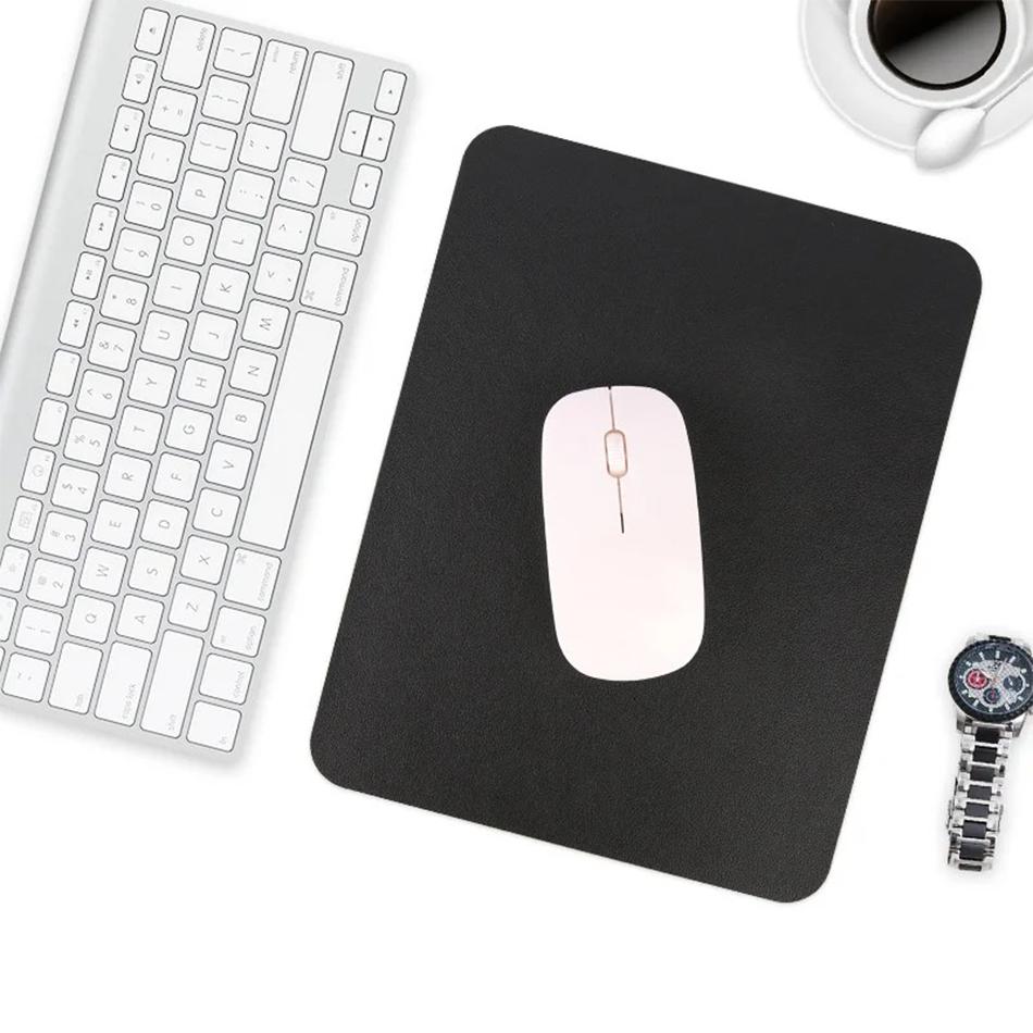 Small Pu Mouse Pad Non-Slip Gaming Desktop Leather Mouse Pad Waterproof Anti-Scratch Easy To Clean Mat For Pc Laptop Desktop