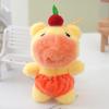 Capybara Persimmon Plush Keychain Animal Stuffed Doll Toy Decoration Gift Kids