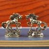 1 Stück Messing Tierkreis Pferd Mit Geld Pferde Ornamente Desktop Dekoration Handwerk Ornamente Antik Bronze Tier Miniaturmodell