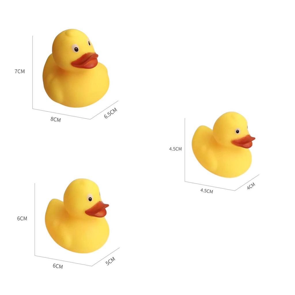 Yellow Duck Baby Bath Toy Squeaky Bathtub Toy For Kids Pvc Material Swim Duck Toy