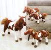 Plush Lifelike Horse Toy Stuffed Animal Doll Birth Date Present Horseplay Decor Tall Superior Quality Toy Great for Daily Use