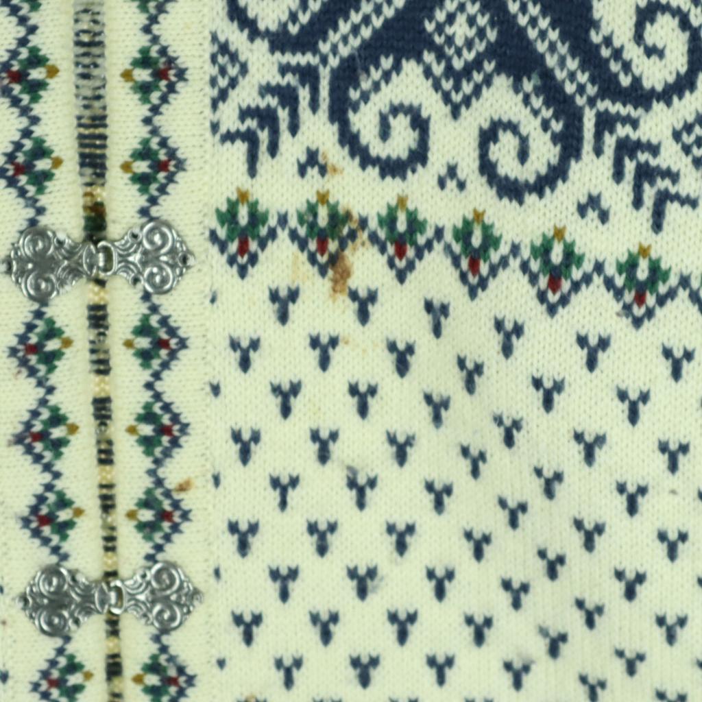 Norstrikk Made In Norway Fair Isle Pattern Metal Hook Cardigan M Nordic Men's Used