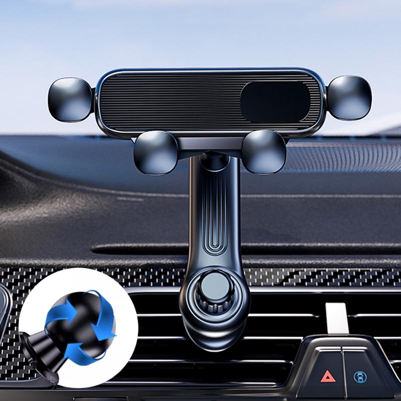 SEAMETAL Air Vent Car Phone Holder Telescopic Phone Mount Mini Size Auto Air Outlet Smartphone Support Universal for 4.7-7 Inch