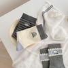 Early Autumn Puppy Socks Style Cute Socks College Style Comfortable Cotton Socks Medium Tube Socks Average Size Sweat Absorption