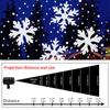 2025 LED USB Snowflake Projector Holiday Lights Christmas Projection Outdoor Lamp Snow Spotlight for New Year Party