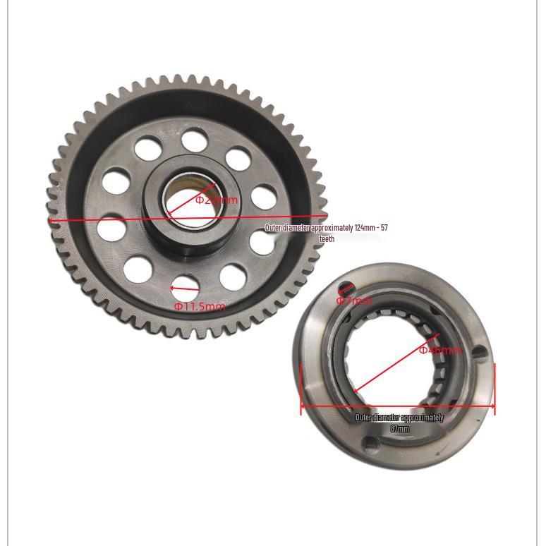 Compatible Overrunning Clutch Large Gear for ZS Zongshen CB250-F, CB300, NB300, CBS300.