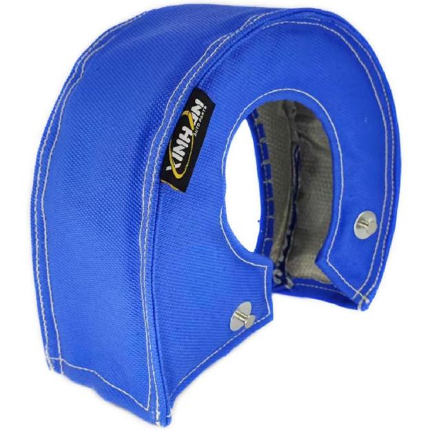 SWI Parts T4 Fiberglass Turbo Shield Turbo Blanket High Temperature (Blue)