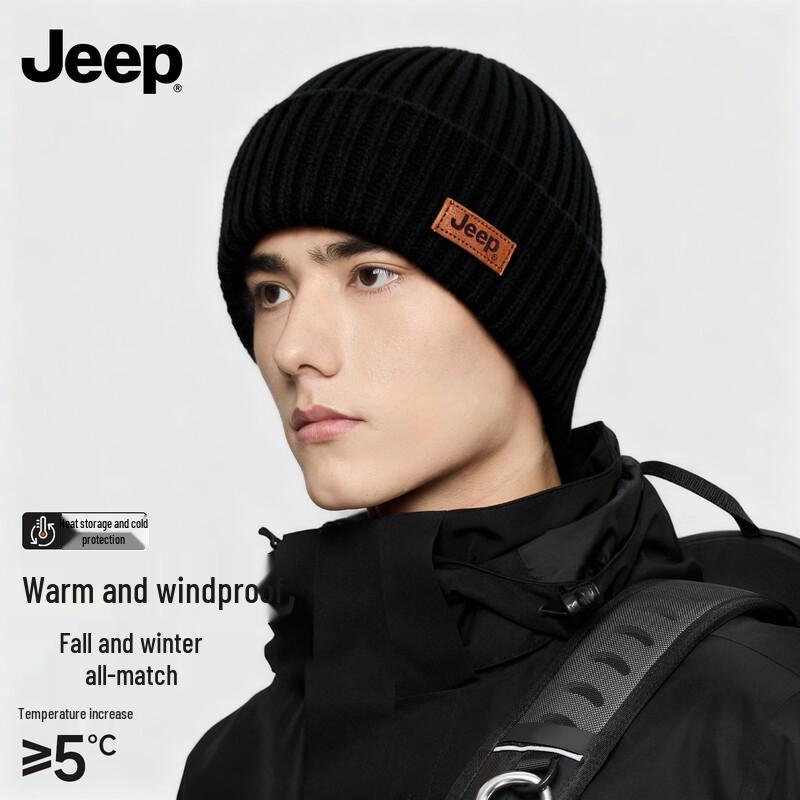 Jeep Men s Winter Warm Knitted Beanie One Size