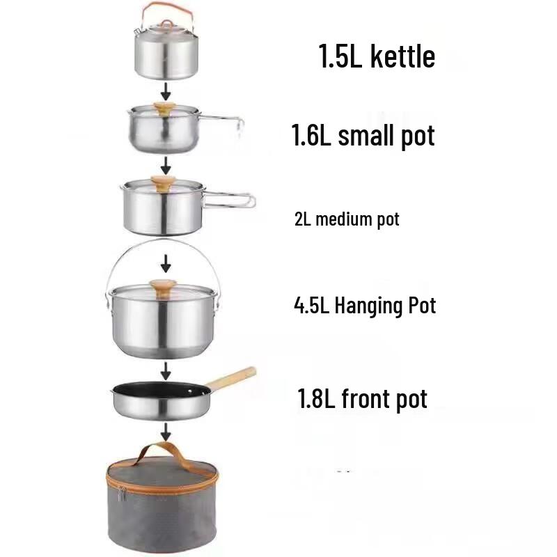 Portable Outdoor Camping Cookware Set