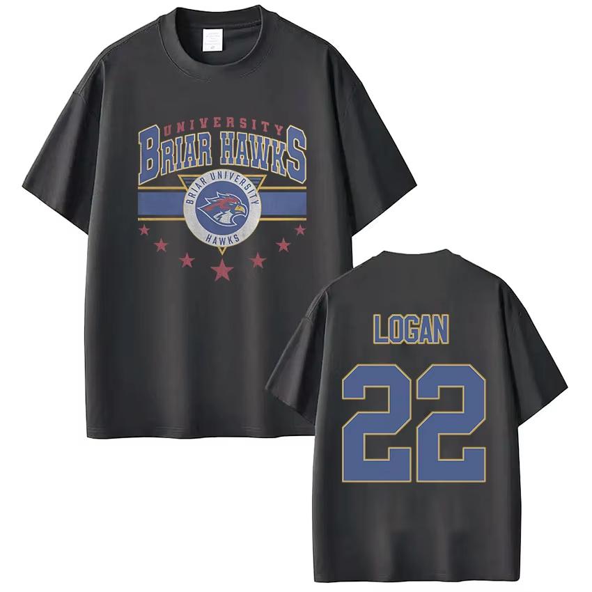 Off Campus Logan 22 Tshirts Briar University Hockey Tshirt Unisex Unisex Clothing Fashion Cotton Oversized Unisex High Quality Tee