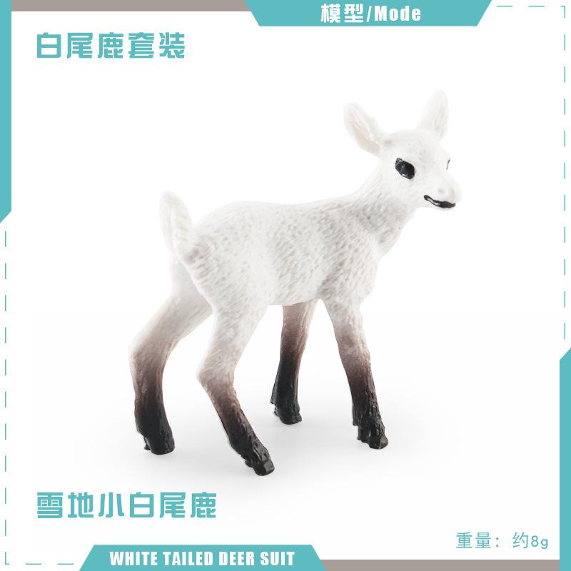 

Симуляция Белохвостый олень Модель Рождественской елки Лес Белоснежный Белохвостый олень Сосна Рождественское украшение Настольное украшение