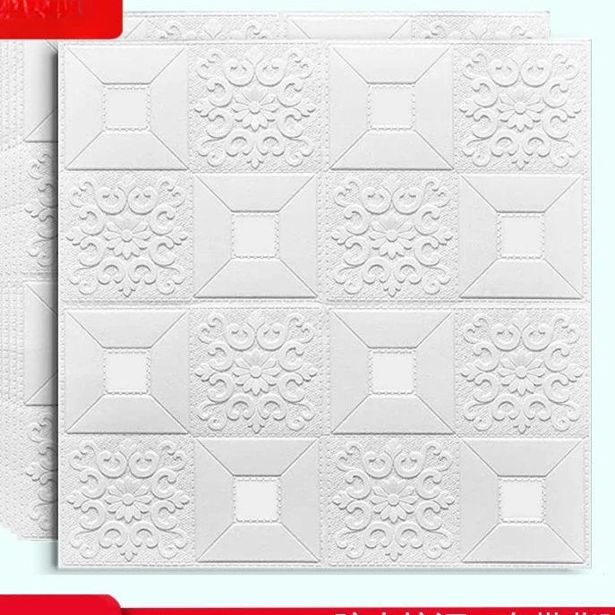 European Style Simple 3D Wall Stickers Ceiling TV Background Decor Wallpaper House Renovation Accessories Waterproof Decoration