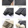 Mao Ren Men's Plush Lined Warm Straight Casual Trousers